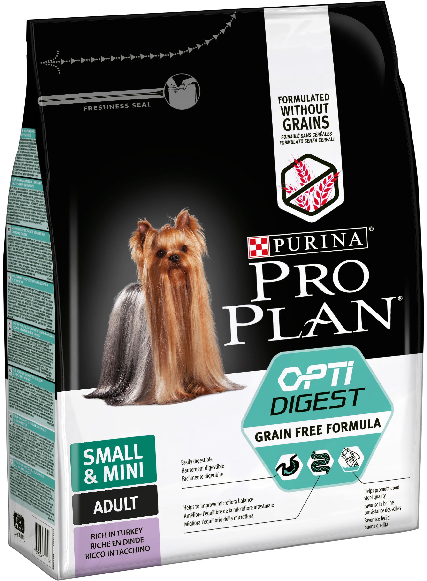 PRO PLAN GRAIN FREE ADULT SMALL TACCHINO