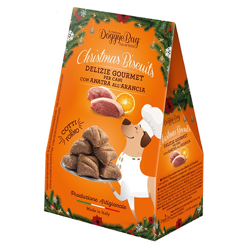 DOGGYEBAG XMAS BISCUITS 180G ANATRA