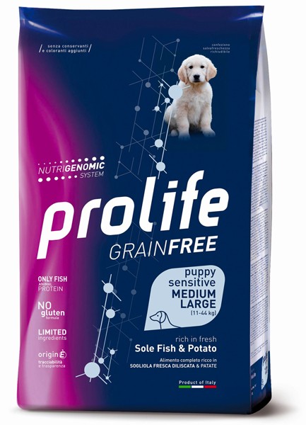 PROLIFE GRAIN FREE PUPPY SOGLIOLA