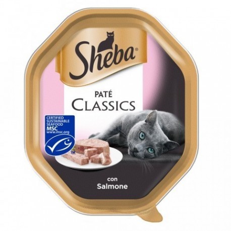 Sheba vaschetta 85g pate salmone 