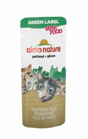 Almo nature cat green label mini food 3g pollo 