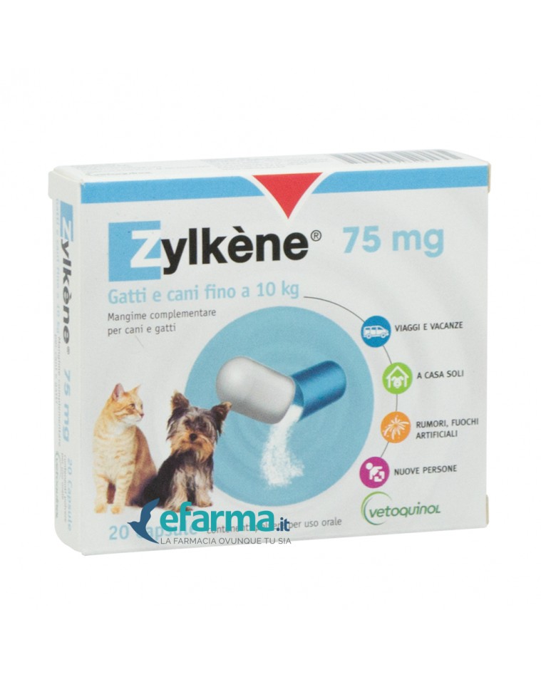 ZYLKENE CANI/GATTI 75 MG. 20 CAPSULE - NUOVA CONFEZIONE - Farmacia