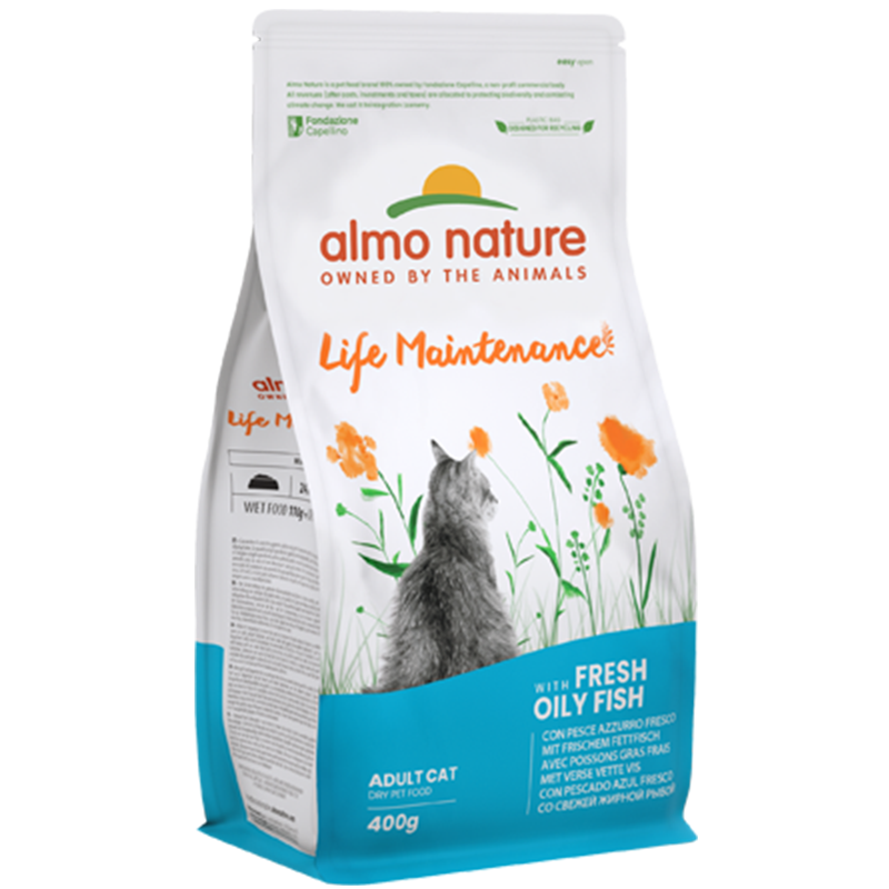 Almo nature cat holistic 400g adult pesce azzurro 