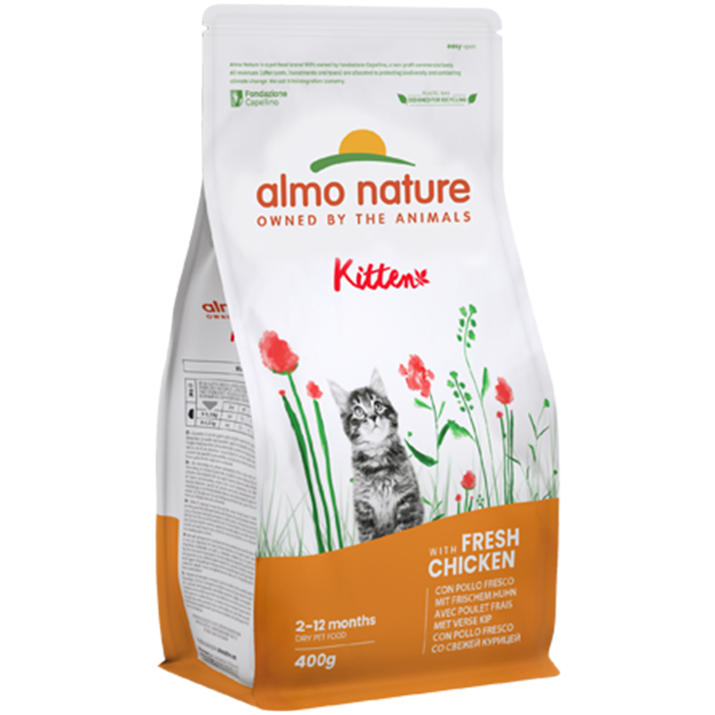 Almo nature cat holistic 400g kitten polloriso 