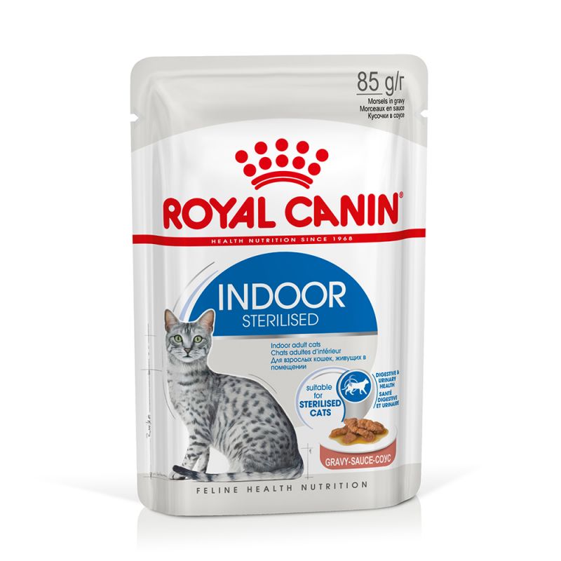 ROYAL CANIN CAT BUSTINA 85G GRAVY INDOOR STERILISE