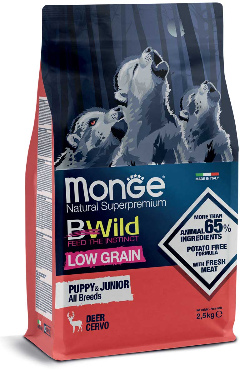 MONGE BWILD LOW GRAIN PUPPY CERVO