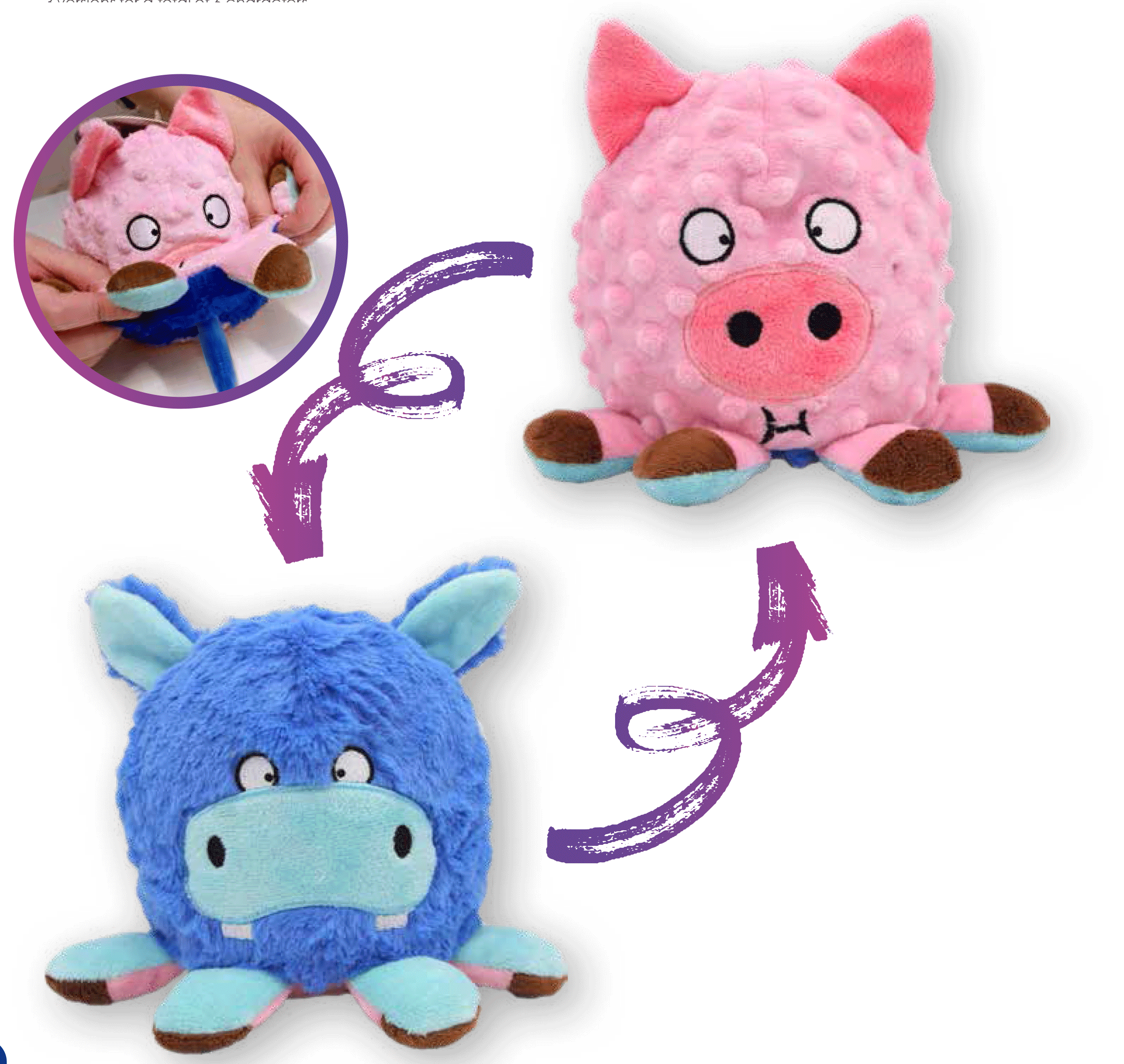 Gimborn gioco cane double face pig