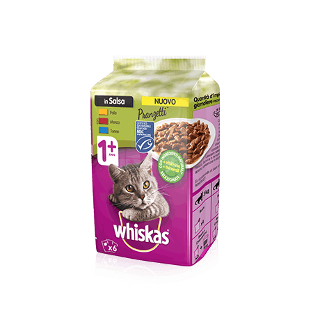 WHISKAS PRANZETTI 6X50G SALSA