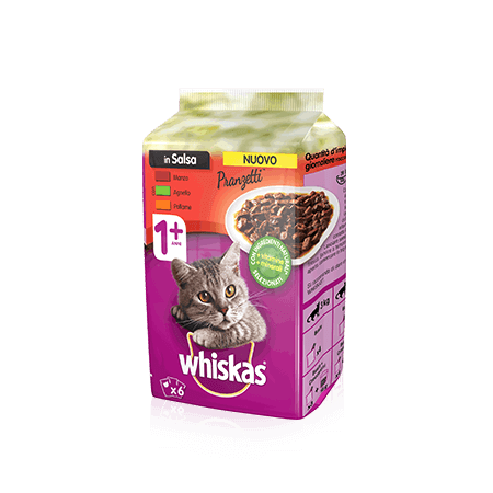 WHISKAS PRANZETTI 6X50G SALSA