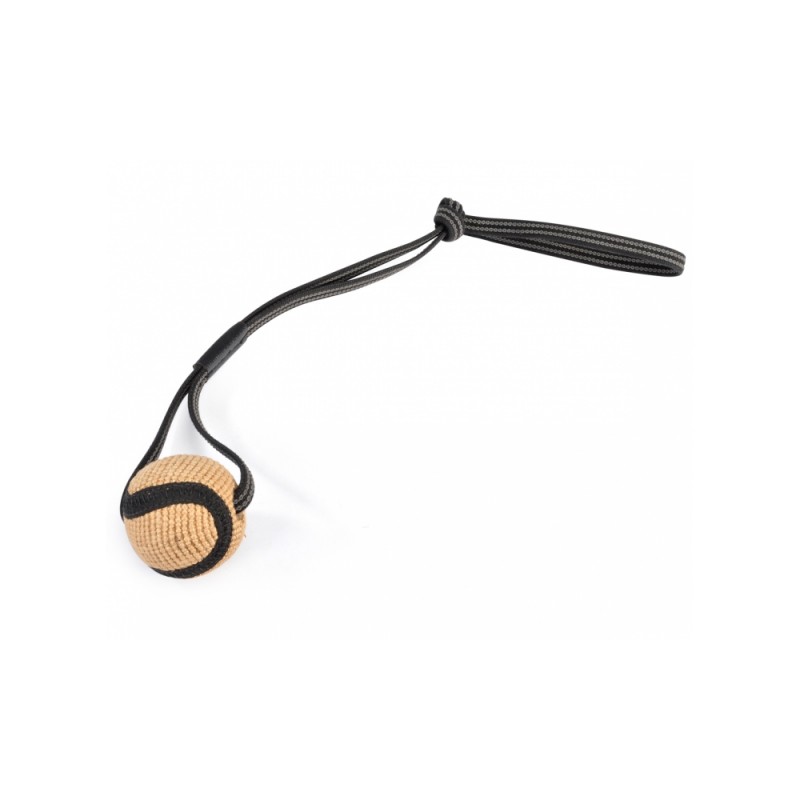 Camon gioco cane palla juta natur maniglia lunga 