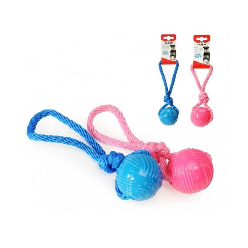 CAMON GIOCO CANE PALLA GOMMA 64MM CON MANIGLIA 
