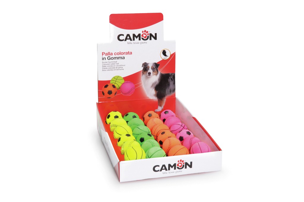 Camon gioco cane palla sport in gomma 45mm 