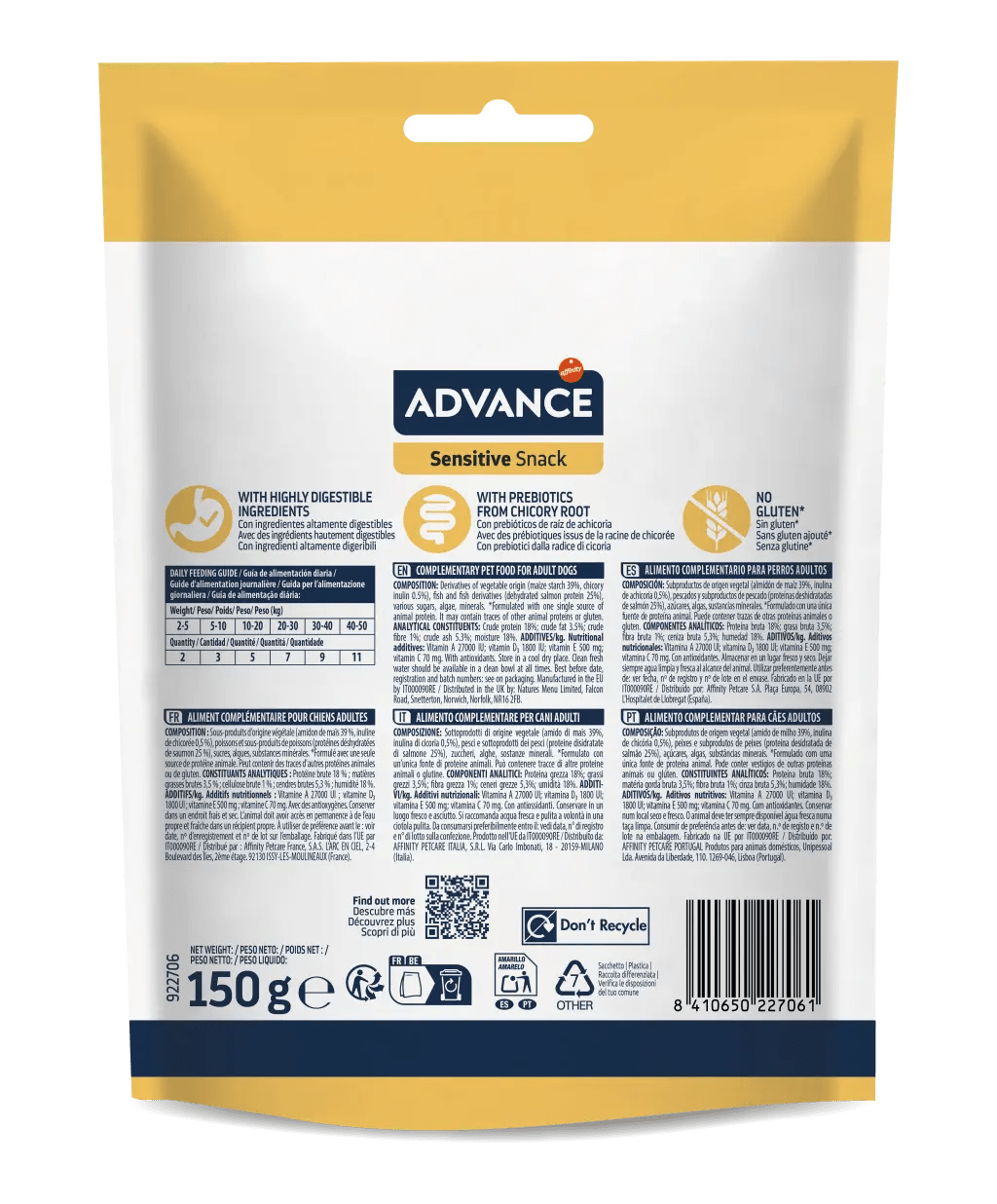 Advance diet snack sensitive 150g