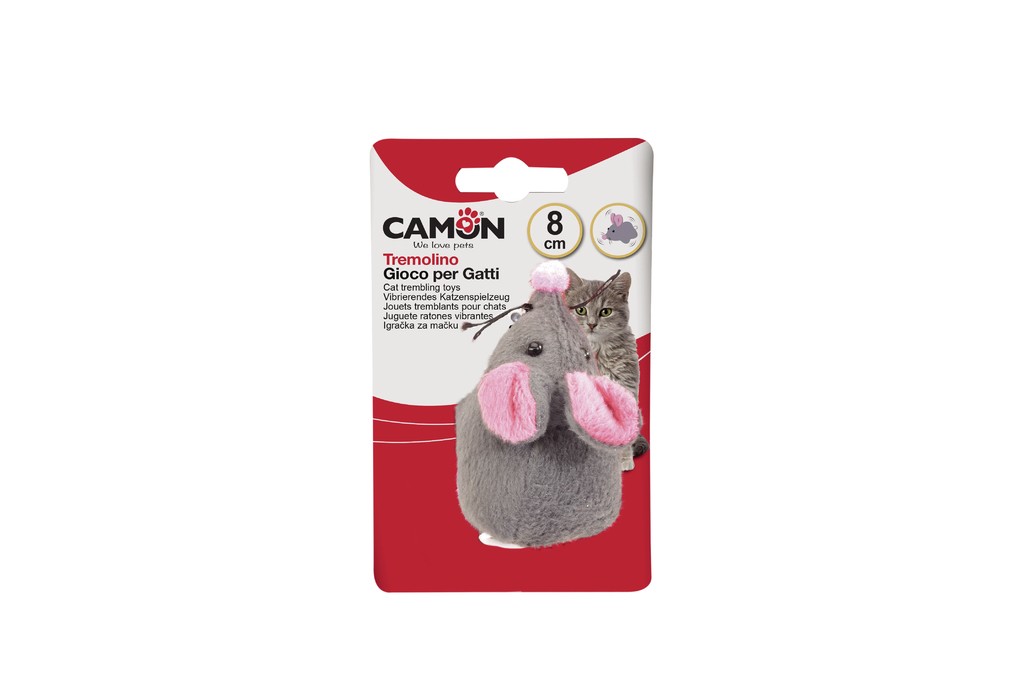 Camon gioco gatto tremolino topo 8cm