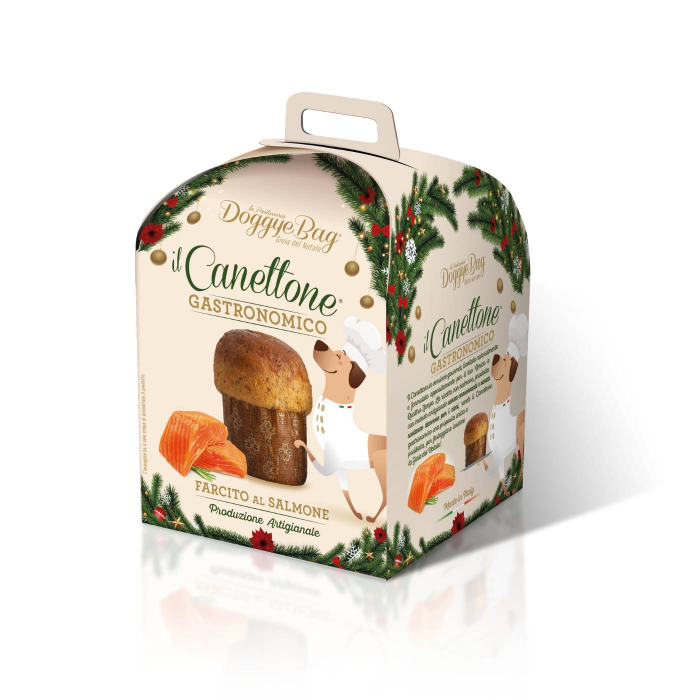 DOGGYEBAG XMAS CANETTONE GASTRONOMICO 125G SALMONE