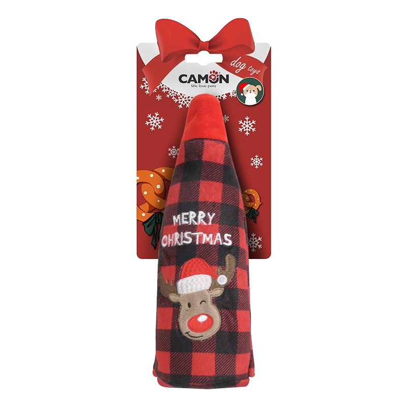 CAMON XMAS GIOCO CANE RICAMO RENNA 26CM