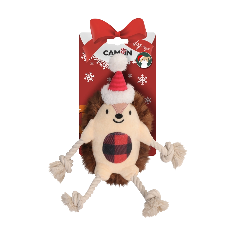 CAMON XMAS GIOCO CANE PELUCHE RICCIO 28CM