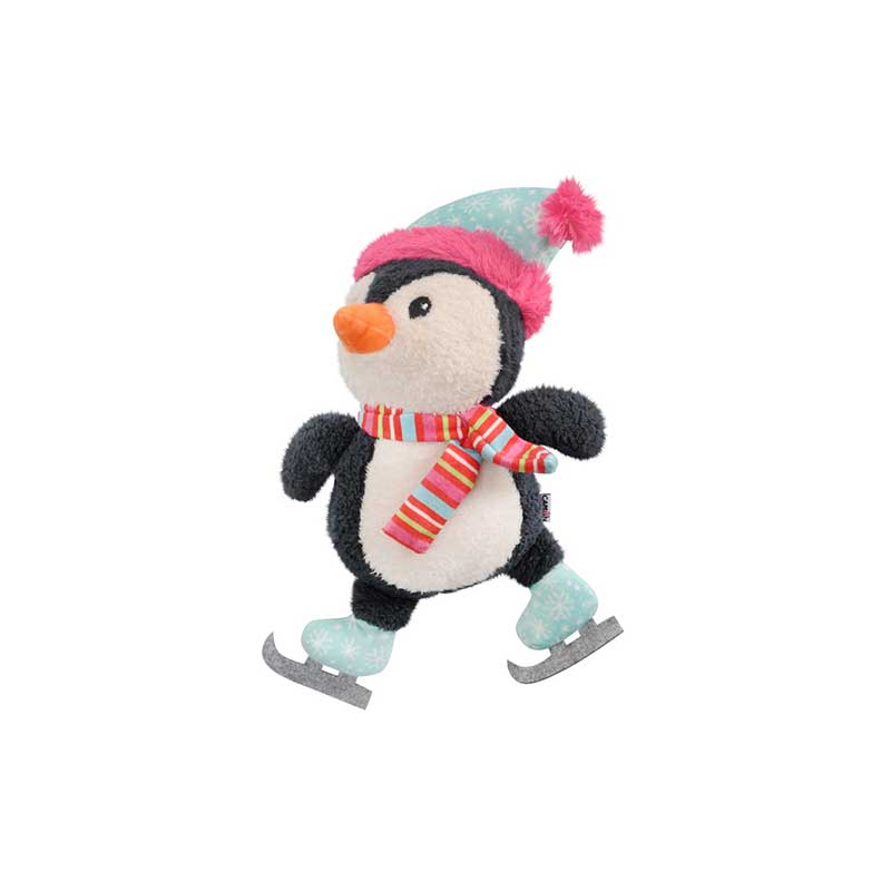 CAMON XMAS GIOCO CANE PINGUINO C PATTINI 33CM