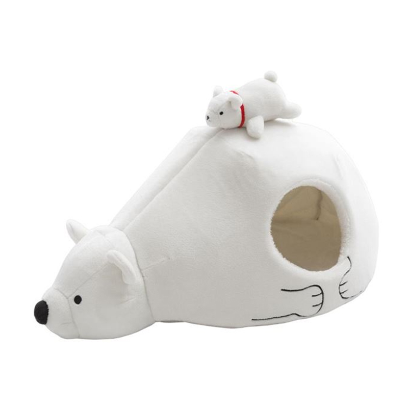 FERRIBIELLA XMAS IGLOO WHITE BEAR 70X43X40H