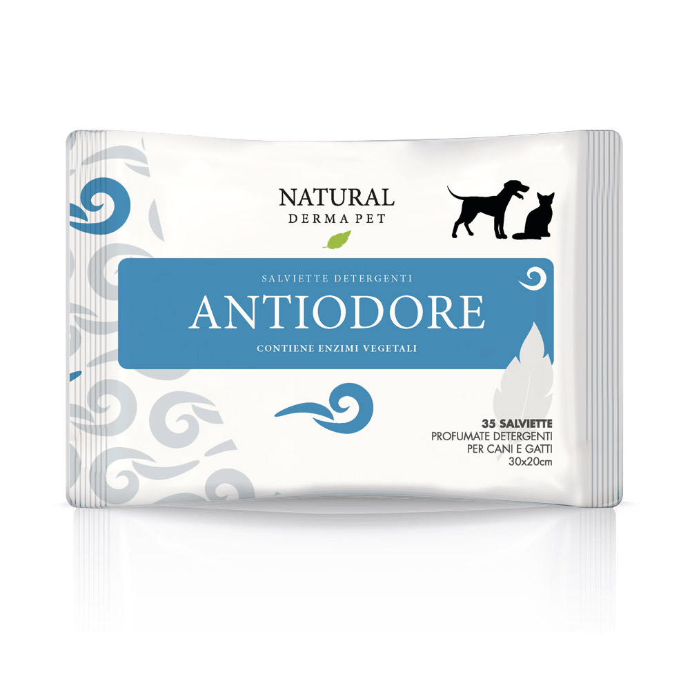 NATURAL DERMA PET SALVIETTA ANTIODORE 35PZ