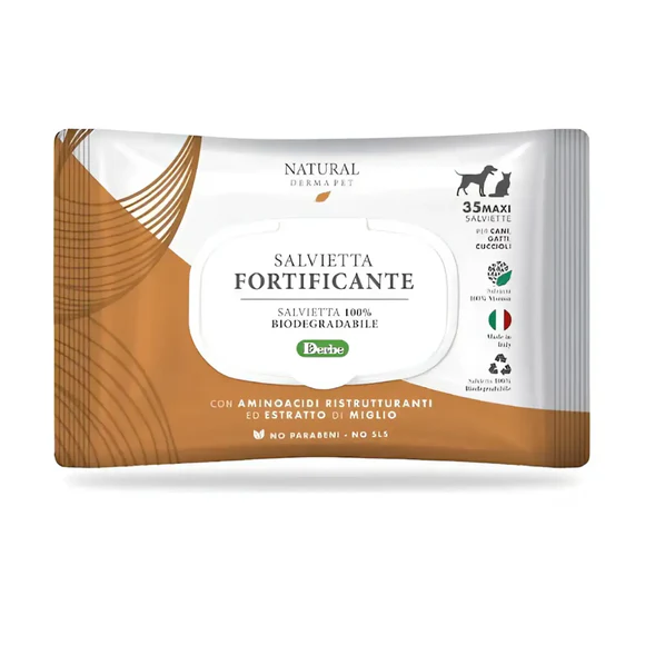 NATURAL DERMA PET SALVIETTA FORTIFICANTE 35PZ