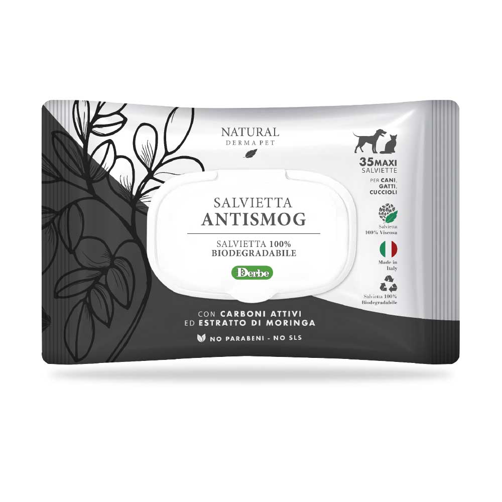 NATURAL DERMA PET SALVIETTA ANTISMOG 35PZ