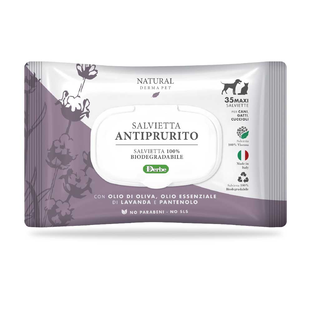NATURAL DERMA PET SALVIETTA ANTIPRURITO 35PZ