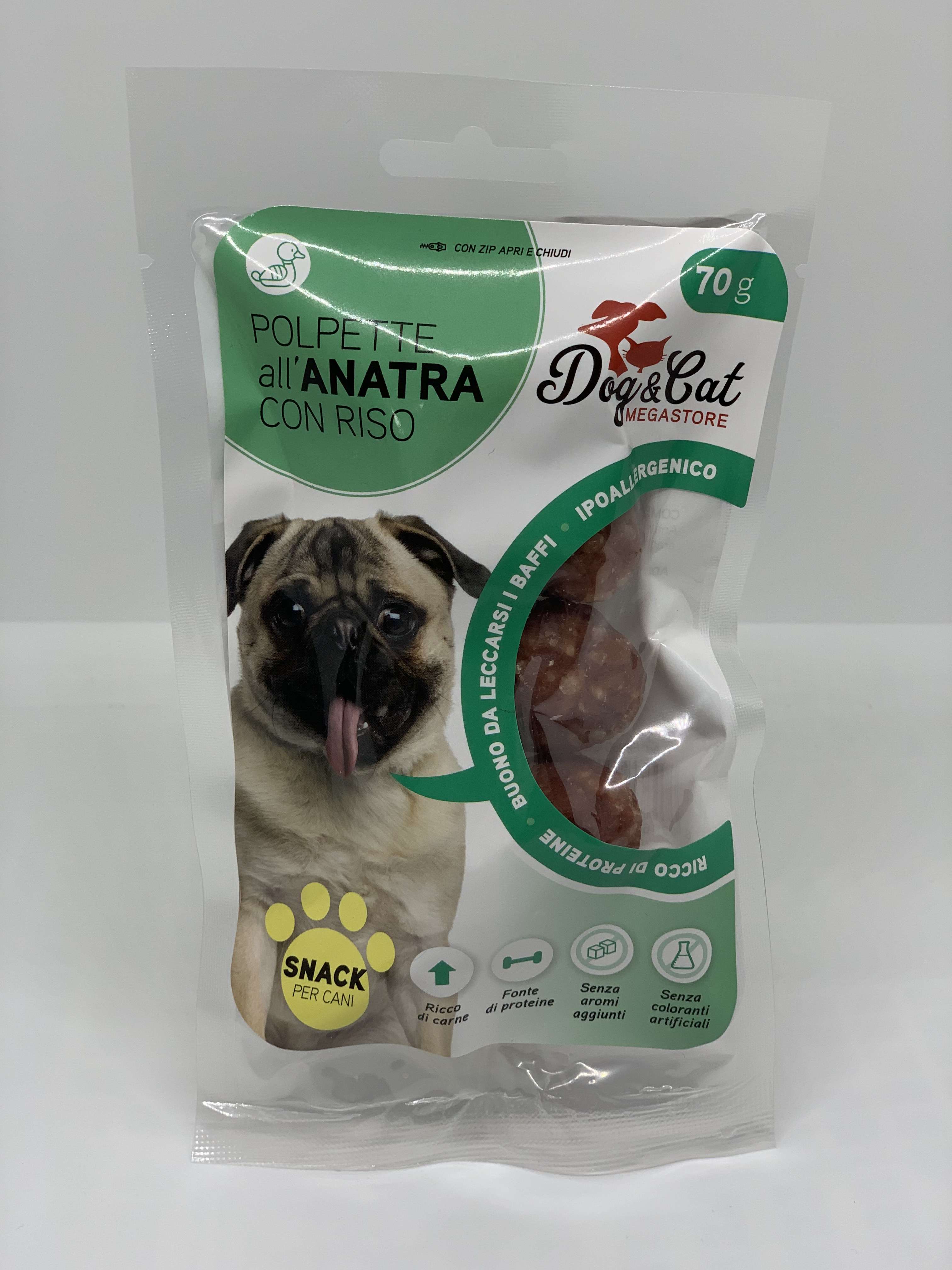 Dogcat snack 70g polpette anatrariso