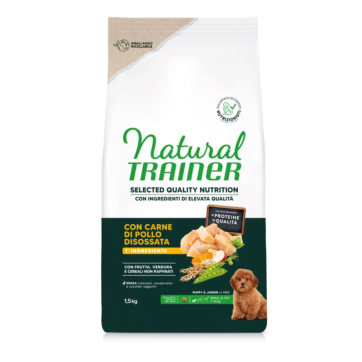 Natural Trainer SQN Puppy Small Pollo