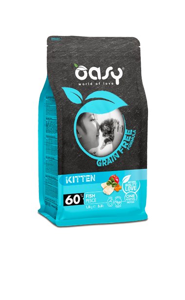 OASY CAT GRAIN FREE KITTEN PESCE