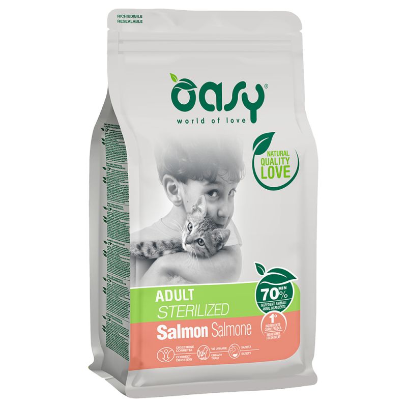 OASY CAT STERILIZED SALMONE