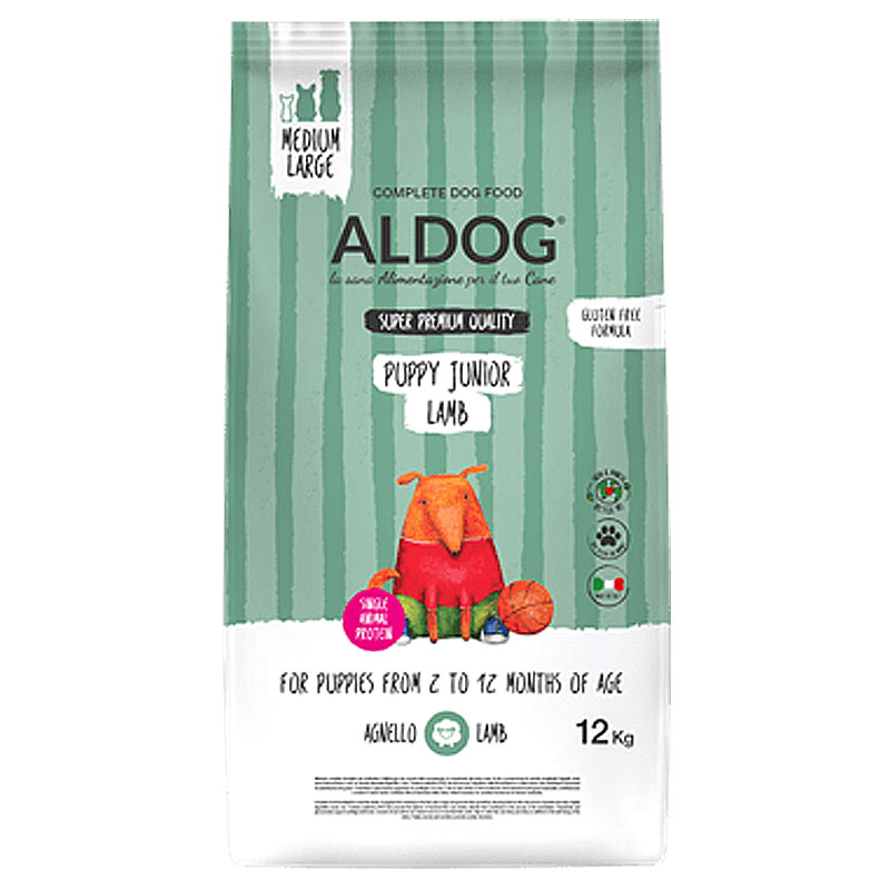 Aldog Prime PuppyJunior Medium Agnello