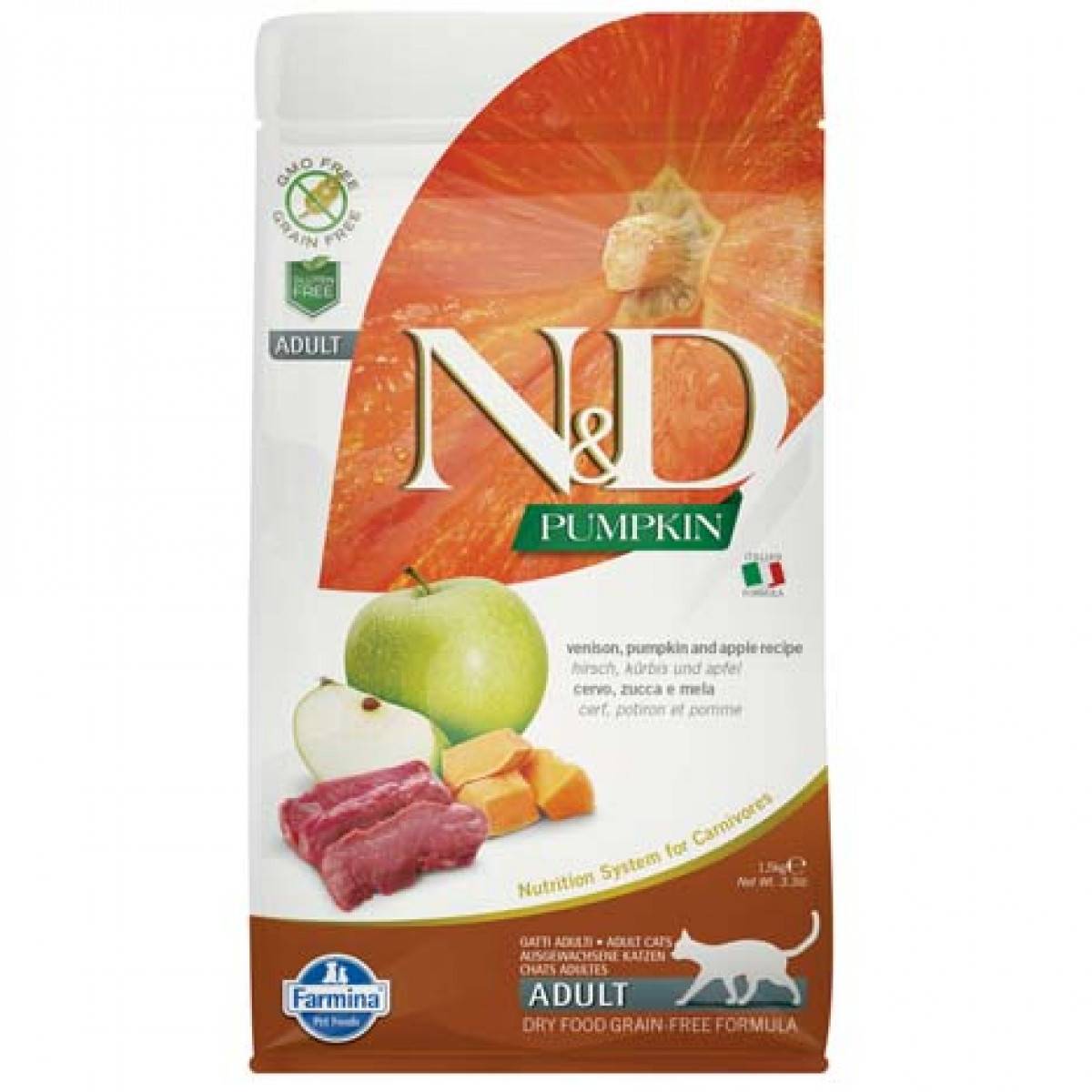 FARMINA CAT ND PUMPKIN 1.5KG CERVOMELA 