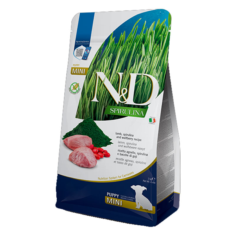 FARMINA ND SPIRULINA 2KG PUPPY MINI AGNELLO