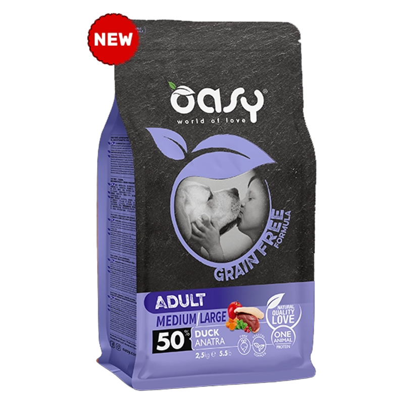 OASY DOG GRAIN FREE ADULT ANATRA