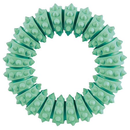 Trixie dentafun anello menta in gomma 12cm 
