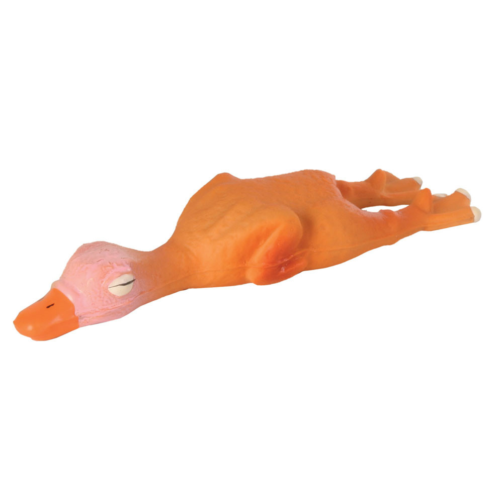 Trixie gioco cane anatra latex 14cm 