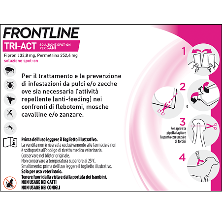 Frontline tri act 5 10kg 6 pipette 