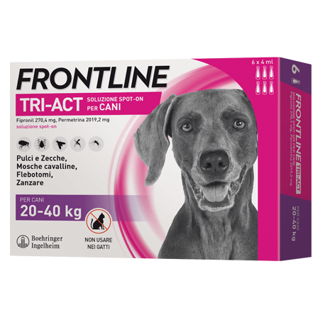Frontline tri act 20 40kg 6 pipette 